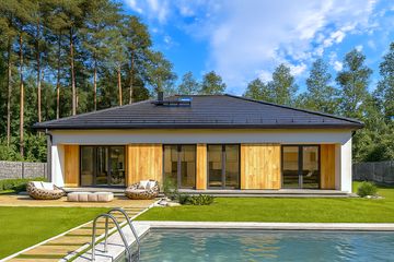  Projekt domu HG-H8 (KRM1101) - projekt domu parterowego - Zdjęcie 1