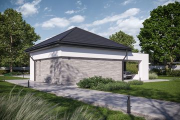  Projekt garażu Garage 01 (KRZ1098) - projekt garażu parterowego - Zdjęcie 4