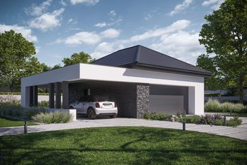  Projekt garażu Garage 02 (KRZ1099) - projekt garażu parterowego - Zdjęcie 1