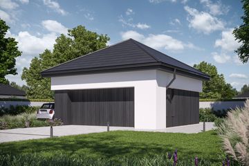  Projekt garażu Garage 03 (KRZ1100) - projekt garażu parterowego - Zdjęcie 1