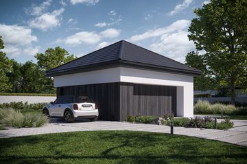  Projekt garażu Garage 03 (KRZ1100) - projekt garażu parterowego - Zdjęcie 3