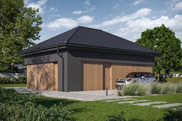  Projekt garażu Garage 04 (KRZ1101) - projekt garażu parterowego - Zdjęcie 4