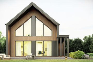  Projekt domu uA307v1 (WCB1554) - projekt domu parterowego z poddaszem - Zdjęcie 4