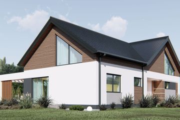  Projekt domu uA304 (WCB1521) - projekt domu parterowego z poddaszem - Zdjęcie 2