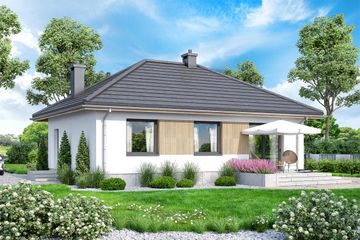  Projekt domu Mirabelka 2 4s (WOF1233) - projekt domu parterowego - Zdjęcie 4