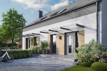  Projekt domu Eco 14 - bliźniak (WOZ1071) - projekt domu parterowego z poddaszem - Zdjęcie 5