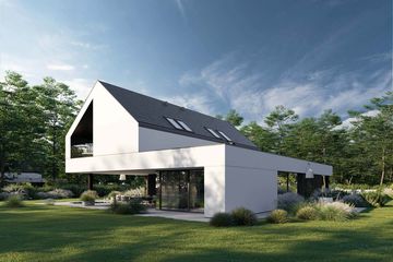  Projekt domu HomeKoncept 127 (KRX1267) - projekt domu parterowego z poddaszem - Zdjęcie 8