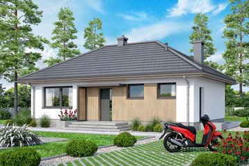  Projekt domu Mirabelka 3 4s (WOF1234) - projekt domu parterowego - Zdjęcie 2