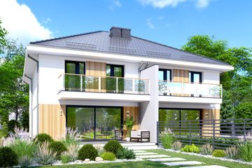  Projekt domu APS 348 (LUA1645) - projekt domu z pełnym piętrem - Zdjęcie 3