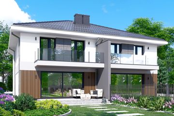  Projekt domu APS 348 (LUA1645) - projekt domu z pełnym piętrem - Zdjęcie 3