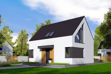  Projekt domu Mini 21 PLUS (wersja A) energo plus (WRC2829) - projekt domu parterowego z poddaszem - Zdjęcie 4