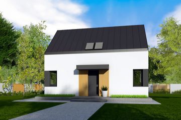  Projekt domu Mini 21 PLUS (wersja A) energo plus (WRC2829) - projekt domu parterowego z poddaszem - Zdjęcie 5