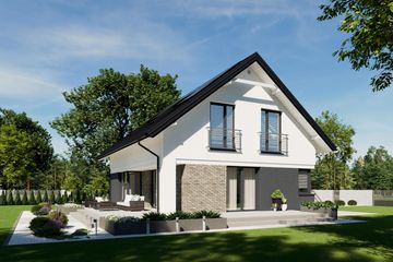  Projekt domu N41-G1 (KKG1036) - projekt domu parterowego z poddaszem - Zdjęcie 2