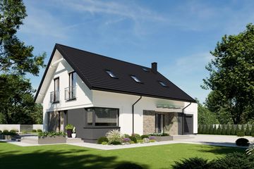  Projekt domu N41-G1 (KKG1036) - projekt domu parterowego z poddaszem - Zdjęcie 3