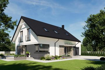  Projekt domu N41-G1 (KKG1036) - projekt domu parterowego z poddaszem - Zdjęcie 4