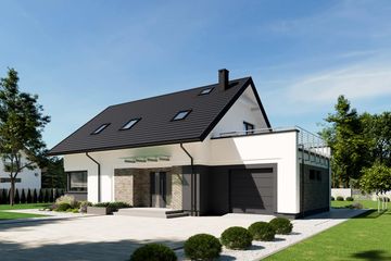  Projekt domu N41-G1 (KKG1036) - projekt domu parterowego z poddaszem - Zdjęcie 5