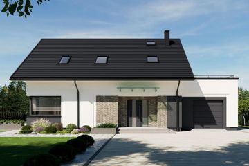  Projekt domu N41-G1 (KKG1036) - projekt domu parterowego z poddaszem - Zdjęcie 1