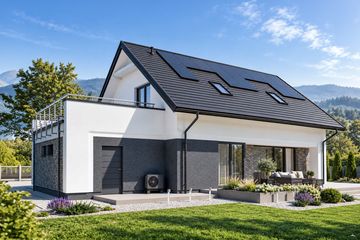 Projekt domu N41-G1 - parterowy z poddaszem dom o powierzchni 128,77 m², dach dwuspadowy - ujęcie 3