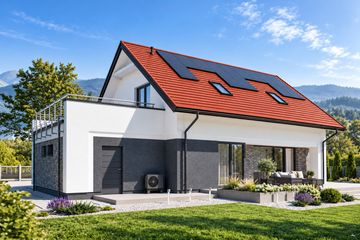Projekt domu N41-G1 - parterowy z poddaszem dom o powierzchni 128,77 m², dach dwuspadowy - ujęcie 8