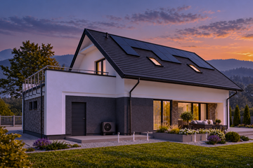 Projekt domu N41-G1 - parterowy z poddaszem dom o powierzchni 128,77 m², dach dwuspadowy - ujęcie 13