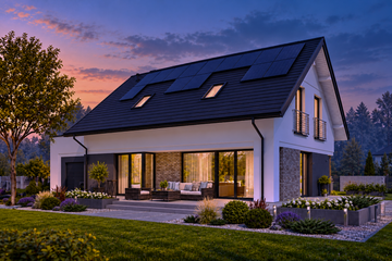 Projekt domu N41-G1 - parterowy z poddaszem dom o powierzchni 128,77 m², dach dwuspadowy - ujęcie 14
