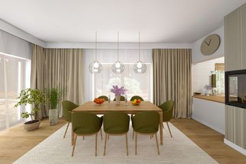 Projekt domu Ka166 T - parterowy z poddaszem dom o powierzchni 156,27 m², dach dwuspadowy - ujęcie 16