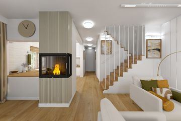 Projekt domu Ka166 T - parterowy z poddaszem dom o powierzchni 156,27 m², dach dwuspadowy - ujęcie 19