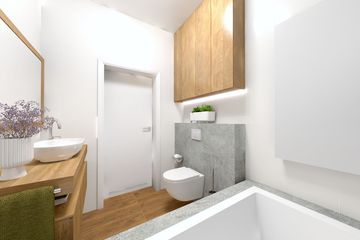 Projekt domu Ka166 T - parterowy z poddaszem dom o powierzchni 156,27 m², dach dwuspadowy - ujęcie 30