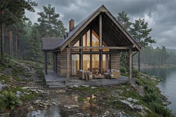  Projekt domu Mazury 2 (GDE1061) - projekt domu parterowego z poddaszem - Zdjęcie 4