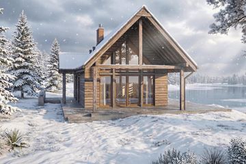  Projekt domu Mazury 2 (GDE1061) - projekt domu parterowego z poddaszem - Zdjęcie 1