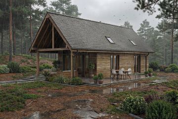  Projekt domu Mazury 2 (GDE1061) - projekt domu parterowego z poddaszem - Zdjęcie 10