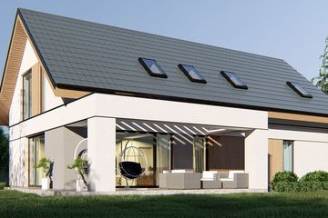  Projekt domu uA397 (WCB1524) - projekt domu parterowego z poddaszem - Zdjęcie 3