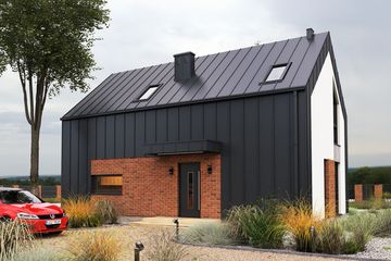  Projekt domu Ka273 SZ (PKT1322) - projekt domu parterowego z poddaszem - Zdjęcie 1