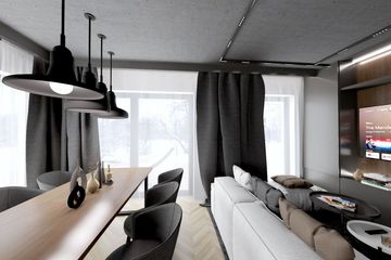 Projekt domu Ka273 SZ - parterowy z poddaszem dom o powierzchni 97,96 m², dach dwuspadowy - ujęcie 7
