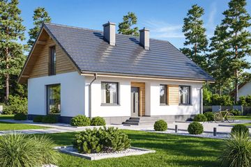  Projekt domu Irys 2 mini (WOF1237) - projekt domu parterowego z poddaszem - Zdjęcie 1