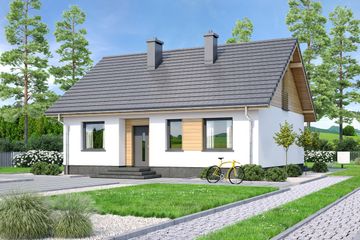  Projekt domu Irys 2 mini (WOF1237) - projekt domu parterowego - Zdjęcie 2
