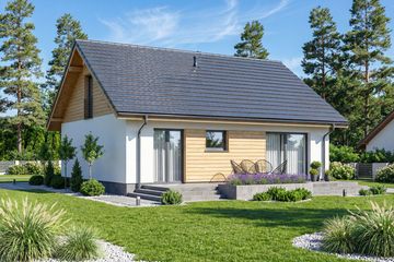  Projekt domu Irys 2 mini (WOF1237) - projekt domu parterowego z poddaszem - Zdjęcie 3