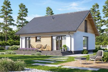  Projekt domu Irys 2 mini (WOF1237) - projekt domu parterowego z poddaszem - Zdjęcie 4