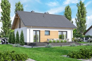  Projekt domu Irys 2 mini 2 (WOF1238) - projekt domu parterowego - Zdjęcie 4