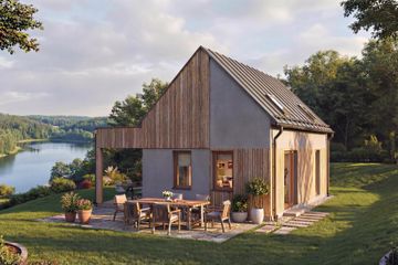  Projekt domu Jeziorak (GDE1062) - projekt domu parterowego z poddaszem - Zdjęcie 1