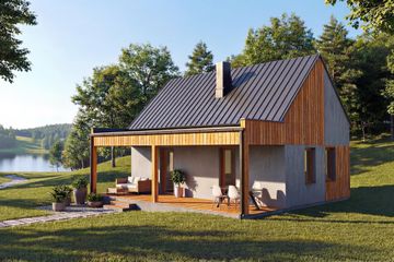  Projekt domu Jeziorak (GDE1062) - projekt domu parterowego z poddaszem - Zdjęcie 8