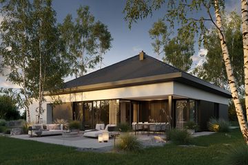  Projekt domu HomeKoncept 133 (KRX1268) - projekt domu parterowego - Zdjęcie 2