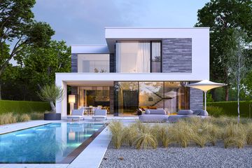  Projekt domu Willa Prestige 1 (WAW1175) - projekt domu z pełnym piętrem - Zdjęcie 5