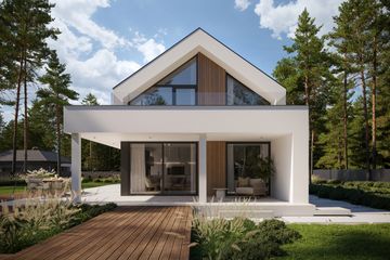  Projekt domu NewHouse 755 G2 w1 (KRZ1107) - projekt domu parterowego z poddaszem - Zdjęcie 4