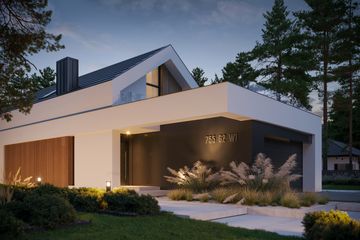  Projekt domu NewHouse 755 G2 w1 (KRZ1107) - projekt domu parterowego z poddaszem - Zdjęcie 9