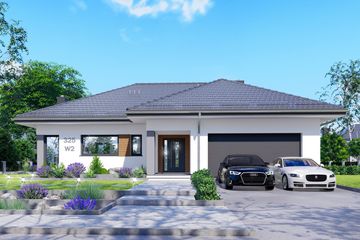  Projekt domu APS 325 wariant 2 ECO (LUA1696) - projekt domu parterowego - Zdjęcie 1