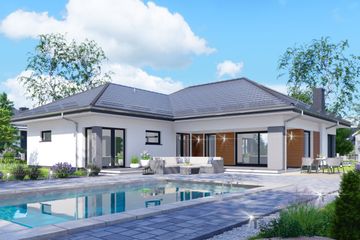  Projekt domu APS 325 wariant 2 ECO (LUA1696) - projekt domu parterowego - Zdjęcie 2