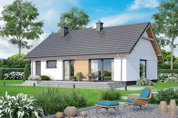  Projekt domu Limonka (WOF1239) - projekt domu parterowego - Zdjęcie 3