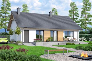  Projekt domu Limonka 2 (WOF1240) - projekt domu parterowego - Zdjęcie 3