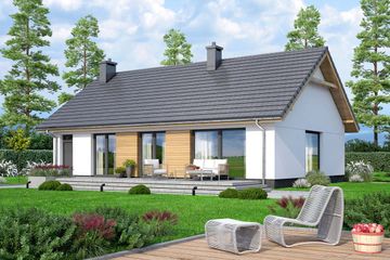  Projekt domu Limonka 2 (WOF1240) - projekt domu parterowego - Zdjęcie 4